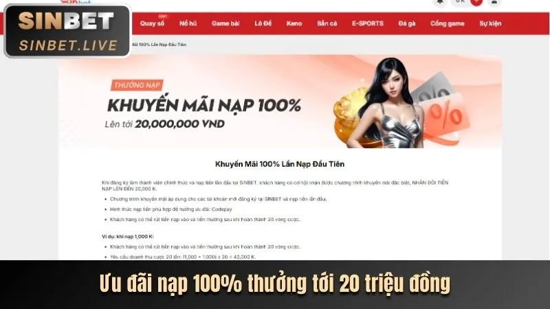 Hướng dẫn nhận ưu đãi nạp tiền Sodo66